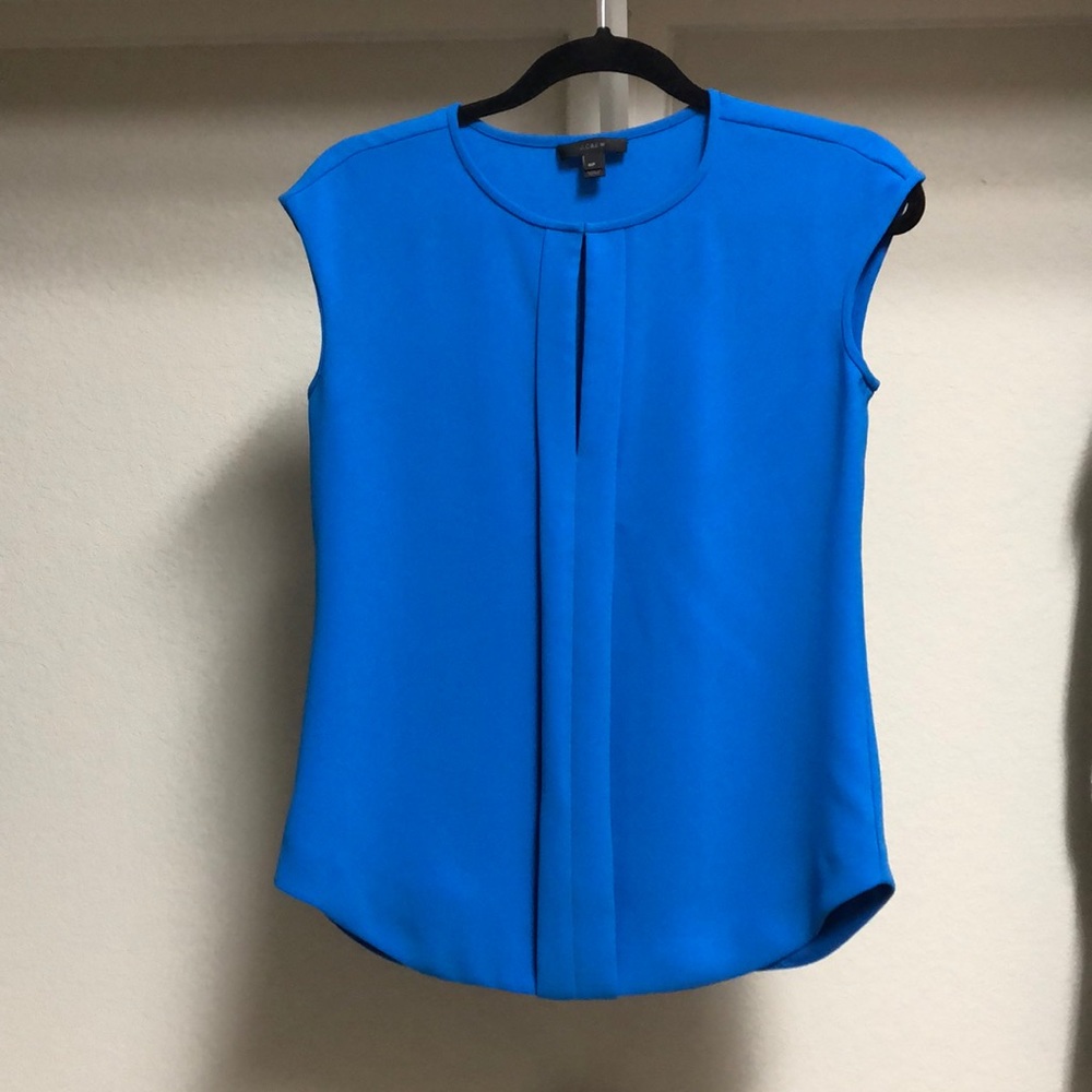 Crisp royal blue blouse